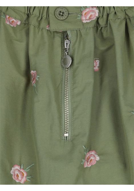 Green cotton skirt for girls STELLA MC CARTNEY | TX7B01/ANVERDE